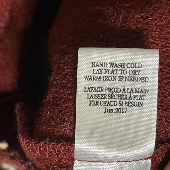 Altar'd State Cropped Sweater Rust Cream Dot Size S Small Lightweight - Picture 6 of 7